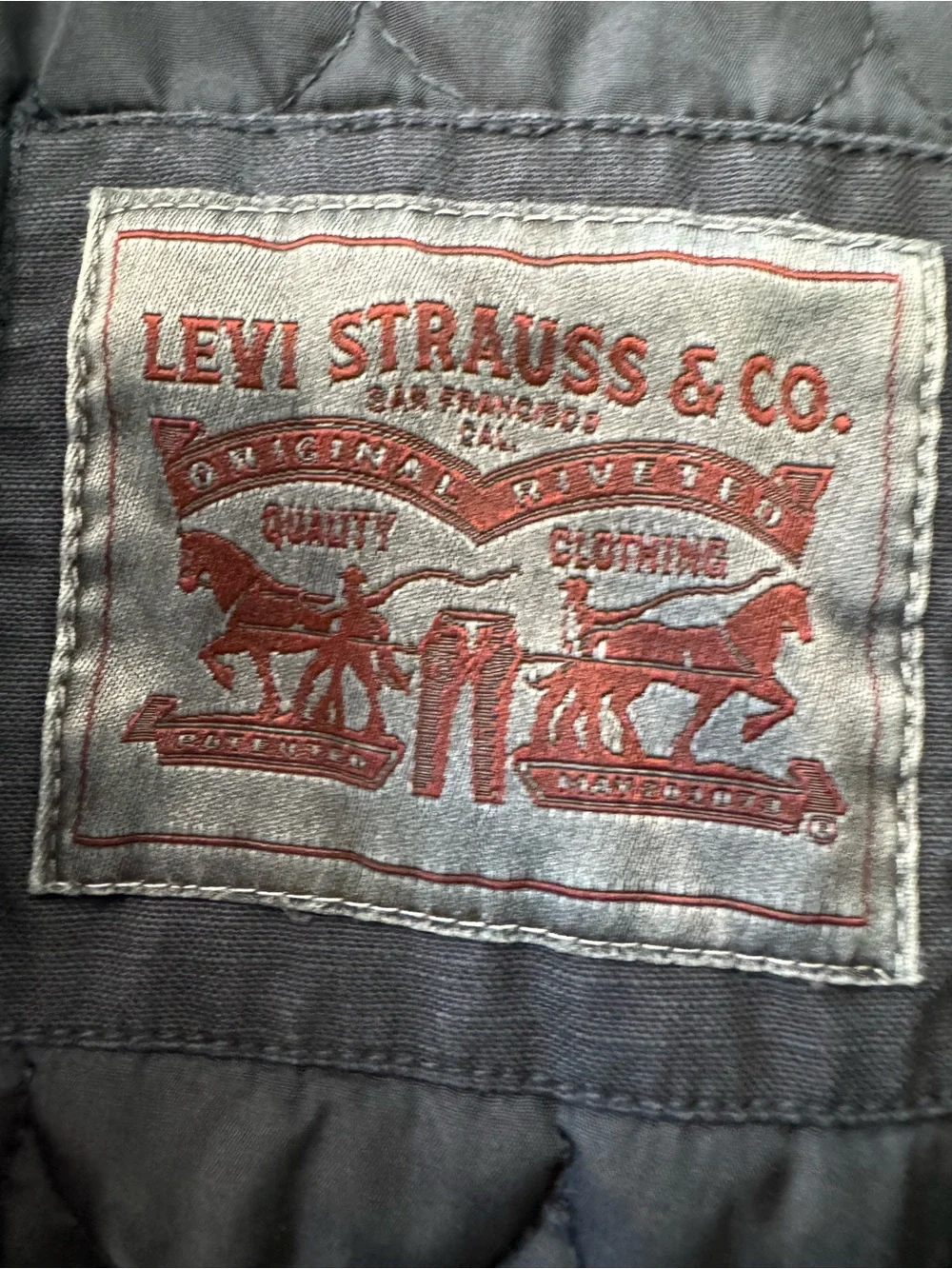 Levi's Dark Gray Military Field Jacket